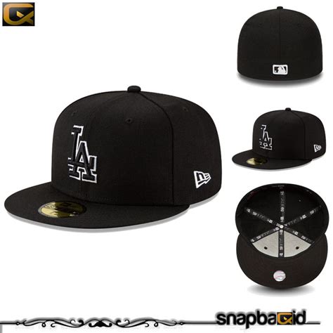 Jual Topi Baseball Cap Fitted Build Up La Los Angeles Dodgers Hitam