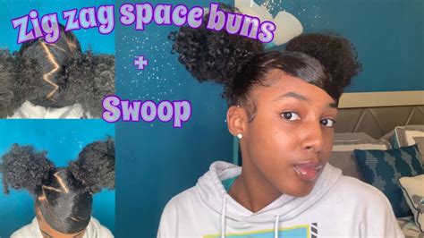 Zig Zag Space Buns Swoop Tutorial Youtube