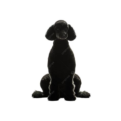Sitting Poodle Dog Silhouette Isolated Poodle Silhouette Sitting Png