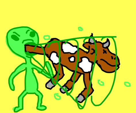 Aliens Eat Cows Drawception
