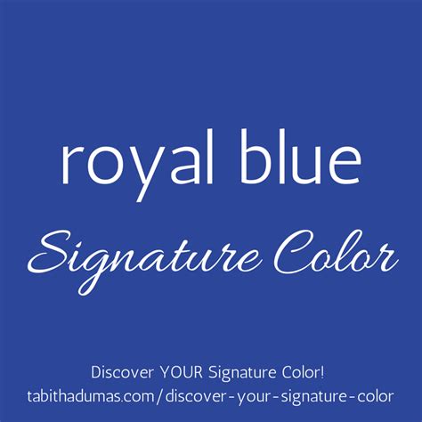 Discover Your Signature Color Signature Discover Yourself Color