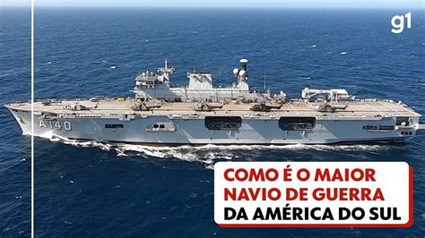 Conheça por dentro o maior navio de guerra da América Latina que chega