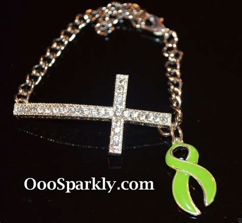 Non Hodgkin Lymphoma Awareness Survivor Bracelet Lime Green Ribbon