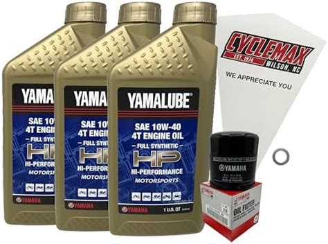 Amazon Cyclemax Full Synthetic Oil Change Kit Compatible With