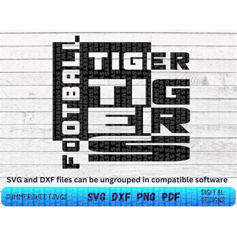 Tigers Svg Tiger Typography Svg Tigers Png Football Svg Inspire