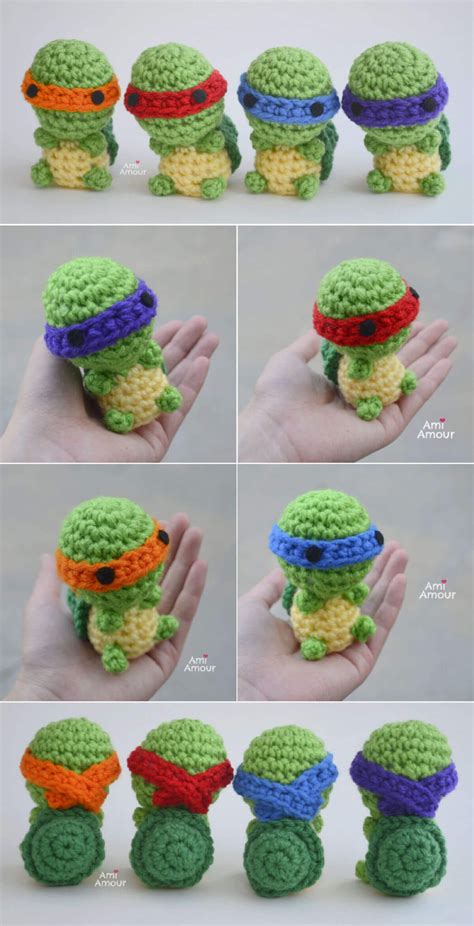 Ninja Turtle Amigurumi Free Crochet Pattern Ami Amour