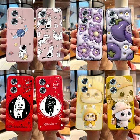 For Oppo A79 5G CPH2553 Phone Case Cute Rabbit Panda Painted Shockproof