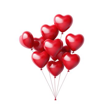 Valentine S Day Realistic Hearts And Balloons Love Balloon Amour