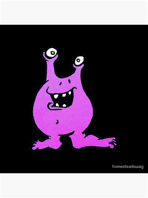 Cute Purple Alien Thingy Throw Pillow For Sale By Homesteadswag