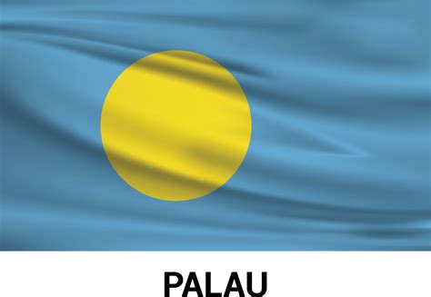 Palau Flags Design Vector 14238578 Vector Art At Vecteezy
