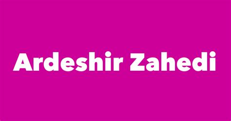 Ardeshir Zahedi Spouse Children Birthday And More