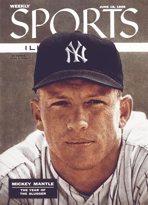 New York Yankees Mickey Mantle Sports Illustrated Cover Photograph By