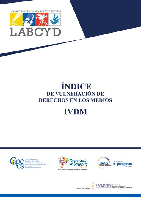 Pdf Ndice De Vulneraci N De Derechos En Los Medios Ivdm