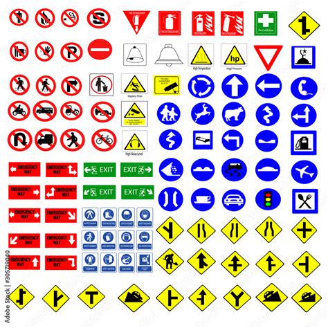 Types Of Safety Signs Symbols Mandatory Signs Prohibition Signs