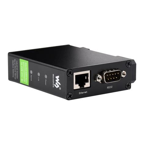 Rail Mount Serial Server RS232 485 422 To RJ45 Ethernet Module TCP IP