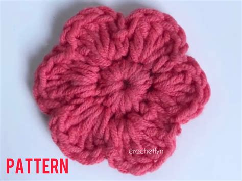 crochet basic flower pattern etsy