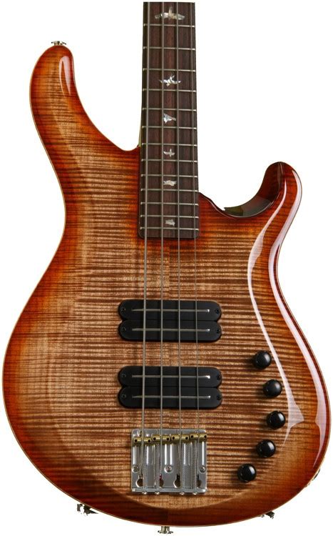 Prs Gary Grainger 4 String Bass With 10 Top Autumn Sky Sweetwater