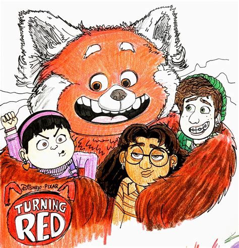 [FAN ART] Here's some Turning Red fan art by me! : r/Pixar