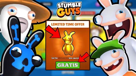 Asi Conseguiras Gratis Todas Las Skins Rabbids En Stumble Guys Nueva