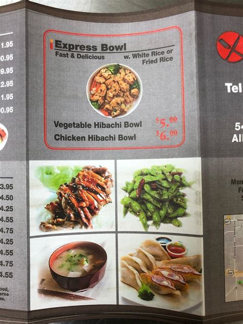 Menu At Hibachi Express Restaurant Alliance 548 W State St