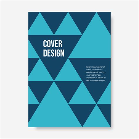 Set Of Book Cover Brochure Designs In Geometric Style Vector