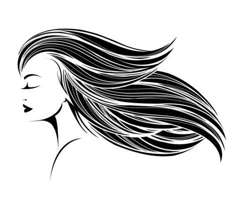 1 200 Woman Long Black Hair Stock Illustrations Royalty Free Vector