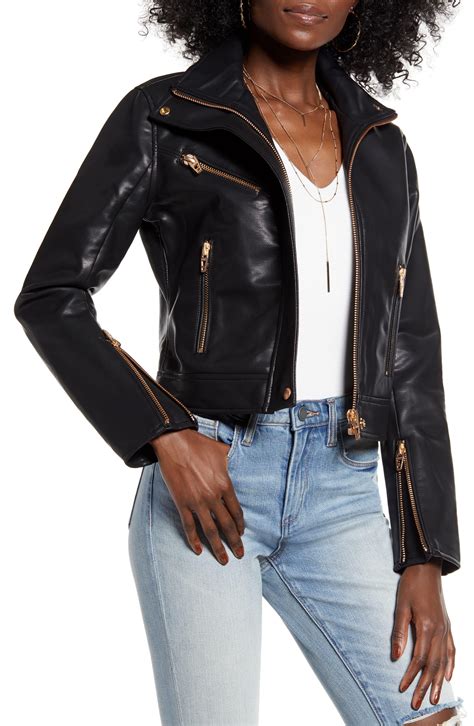 Blank NYC The Essentials Faux Leather Moto Jacket In Black Lyst