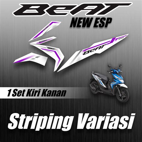 Jual Sticker Striping Lis Body Beat New Esp Grafis Ungu