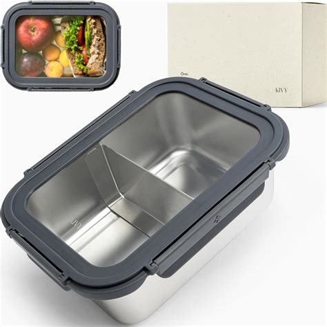 Amazon Kivy Large Stainless Steel Bento Box With Window Leak