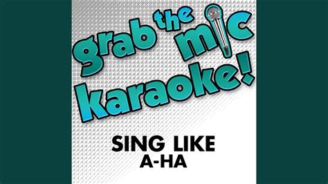 Hunting High And Low Karaoke Version YouTube