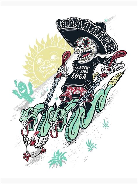 "Livin la Vida Loca" Poster by badbasilisk | Redbubble