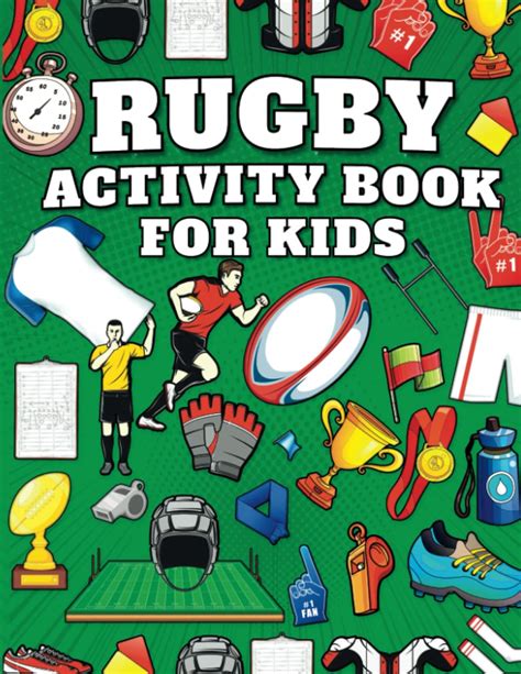 Buy Rugby Activity Book For Kids Puzzles Includes Mazes Word Search