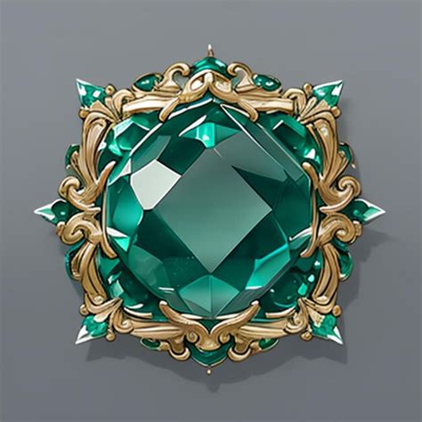 Premium Ai Image Emerald Model For Game Ideas Or Jewelry Making
