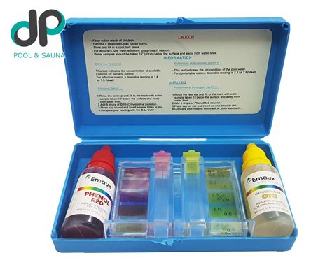 Bộ Test Nước 2 Trong 1 EMAUX Pool Dual Test Kit Trousse D Analyse