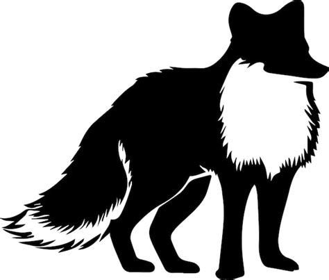 Premium Vector Arctic Fox Vector Silhouette Illustration 25