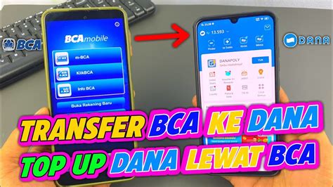 CARA TRANSFER DARI BCA KE DANA TOP UP DANA PAKAI BCA YouTube