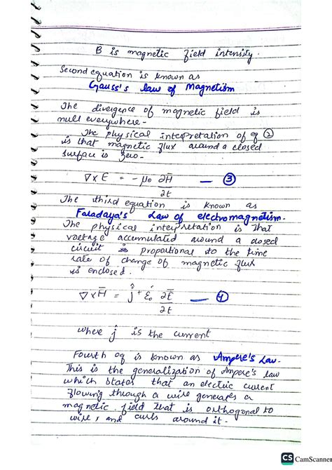 Solution Maxwell Equations And Derivation Of Wave Equation From