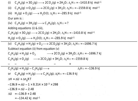 Heat Of Combustion Table Kjmol