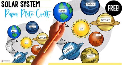 Solar System Worksheets Preschool Printable Craft - Sea of Knowledge