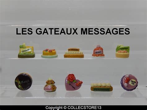 SERIE COMPLETE DE FEVES LES GATEAUX MESSAGES 2023 Fèves de collection