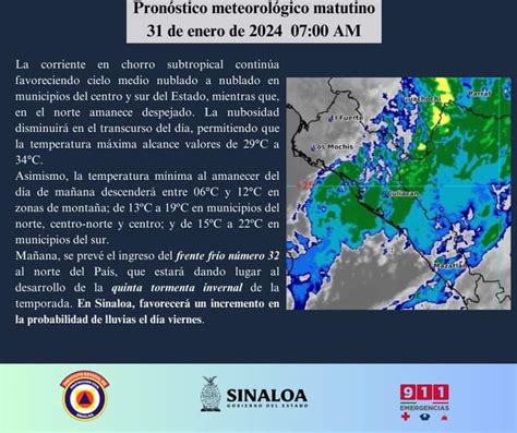 Clima Los Mochis 31 De Enero Despejado En El Norte Revista Espejo