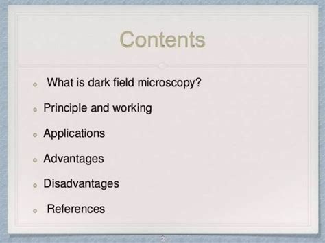 Dark Field Microscopy Ppt