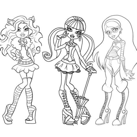 Dibujos De Monster High Para Colorear Vsun