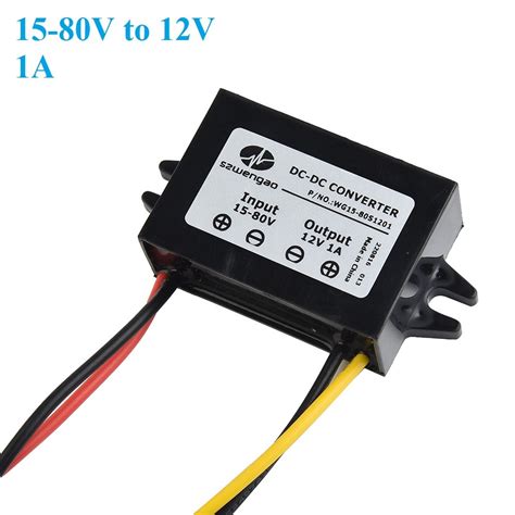 15v 80v 18v 24v 36v 48v 60v To 12v 1a 12w Dc Dc Step Down Module