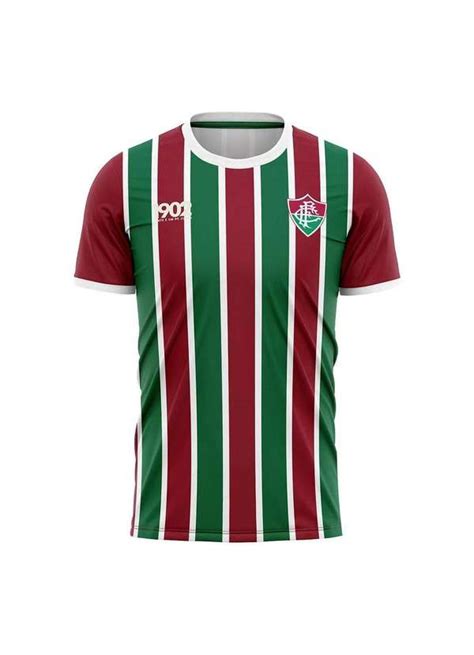 Camisa Fluminense Attract Masculina Vinho E Verde Vermelho Cabana