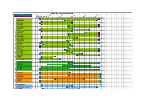 Free Printable Employee Schedule Templates [Word, Excel]