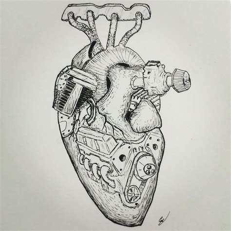 Engine Heart Tattoo