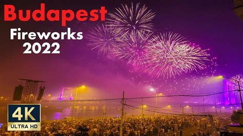 Budapest Hungary K St Stephen S Fireworks August Youtube