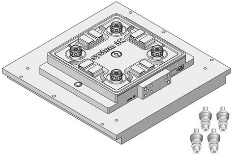 System 3r C282310 Pallet With Dynafix Chuck Edm Tooling Warehouse