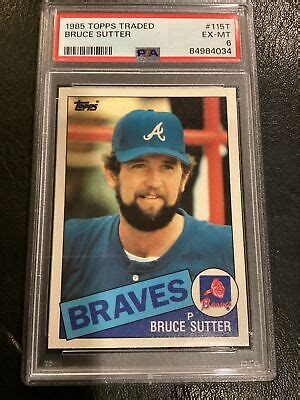 Topps Traded Baseball Card Bruce Sutter Atlanta Braves T Hof